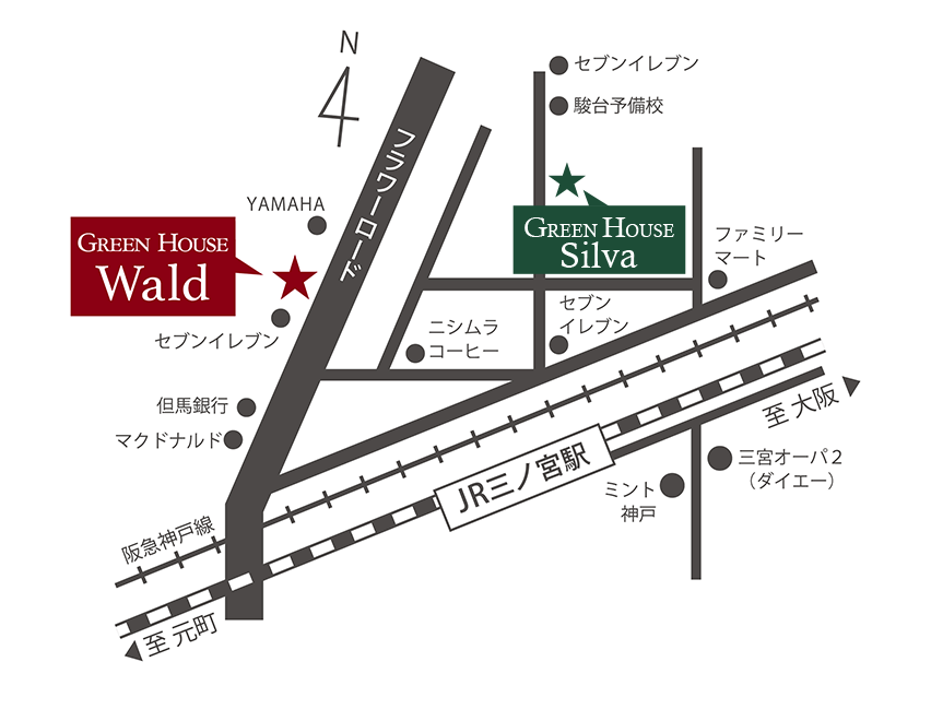 駅からヴァルトまでのアクセス